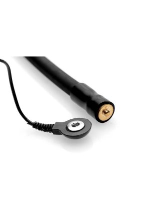 Zeus Electrosex Amplifier Cock and Ball Strap with Silicone Penis eStim - Black