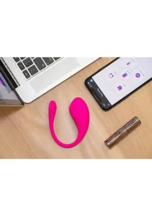 Lovense Lush 3 Silicone Egg Vibrator with Remote Control - Pink
