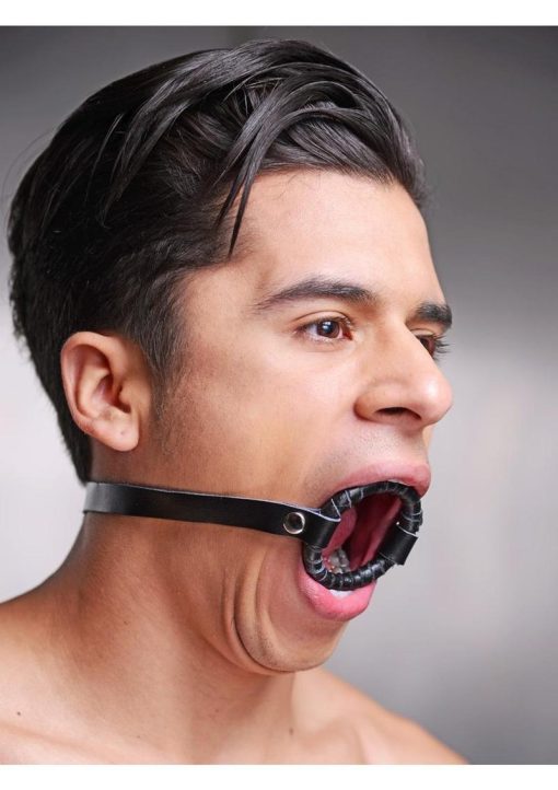Strict Leather Ring Gag Large - Black