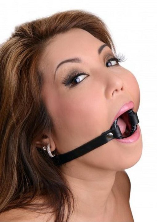 Strict Leather Ring Gag Large - Black