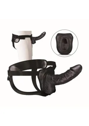 Erection Assistant Hollow Strap-On 8in - Black