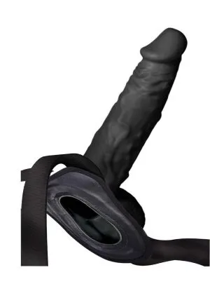 Erection Assistant Hollow Strap-On 9.5in - Black