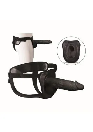 Erection Assistant Hollow Strap-On 9.5in - Black