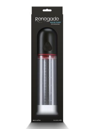 Renegade Bulge Rechargeable Penis Pump - Black