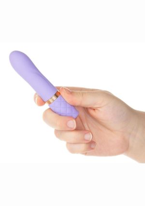 Pillow Talk Special Edition Flirty Rechargeable Silicone Bullet - Purple/Rose Gold