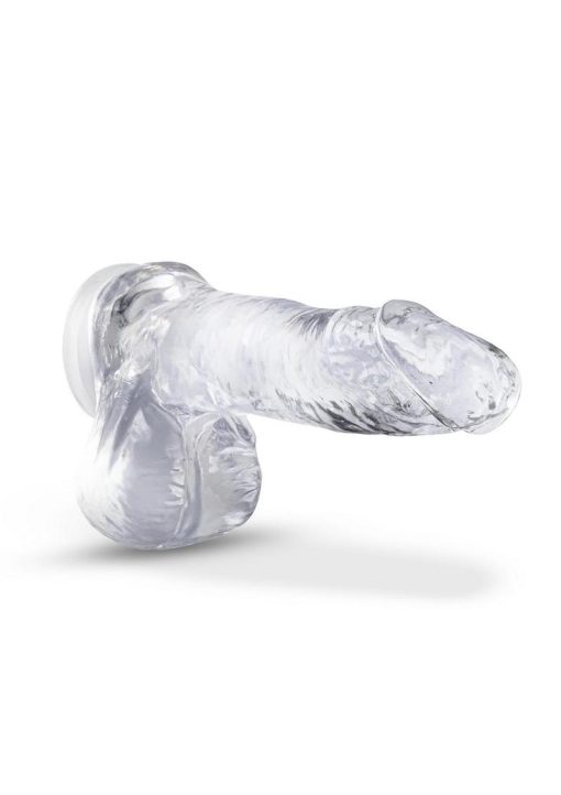 B Yours Plus Ram n` Jam Realistic Dildo with Balls 8in - Clear