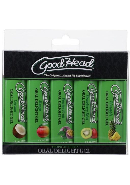 GoodHead Oral Delight Gel Tropical Fruits (5 Pack) 1oz.