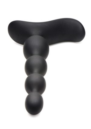 Zeus Shock Beads 80X Vibrating and E-Stim Rechargeable Silicone Anal Beads with Remote Control