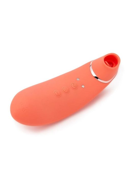 Nu Sensuelle Trinitii Triple Action Suction Flickering Silicone Tongue - Coral