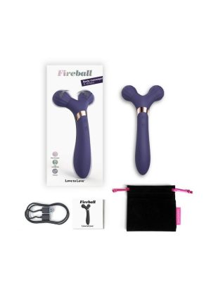 Fireball Rechargeable Silicone Vibrator - Midnight Indigo