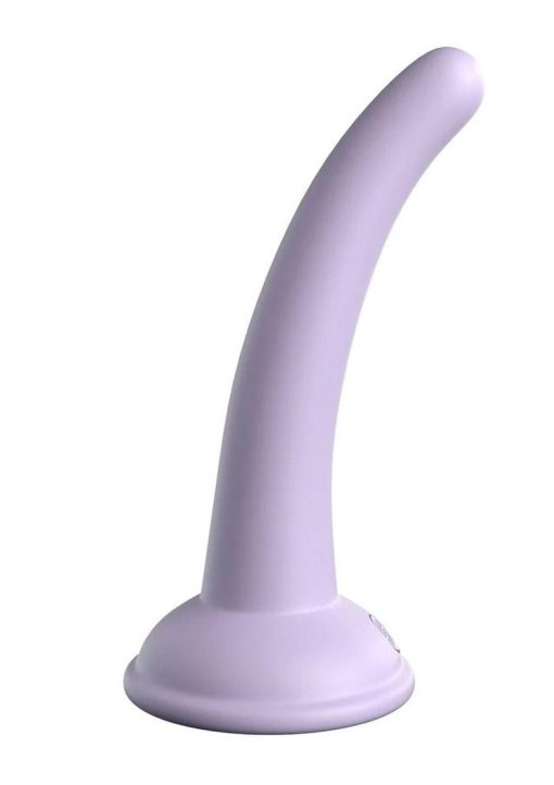 Dillio Platinum Curious Five Silicone Dildo 5in - Lavender