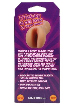 Palm Pal Twink Ass Ultraskyn Masturbator - Butt - Vanilla