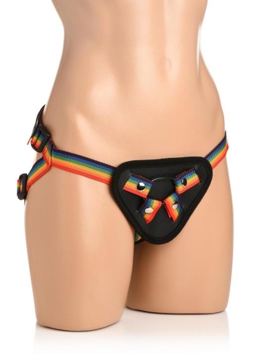 Strap U Ride the Rainbow Universal Strap-On Harness - Rainbow