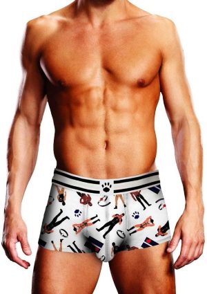 Prowler Leather Pride Trunk - XXL - White/Black