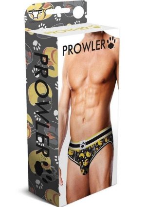 Prowler BDSM Rubber Ducks Open Brief - Extra Small - Black/Yellow