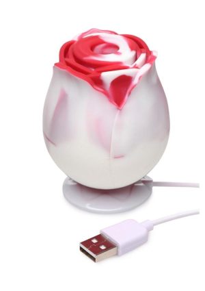 Bloomgasm The Rose Lover`s Gift Box - Red/White Swirl