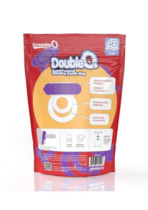 Screaming O 4B DoubleO 6 Couples Ring - Grape