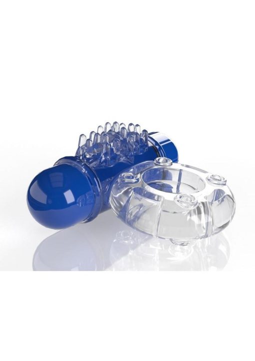 Screaming O 4T O Wow Vibrating Ring - Blueberry