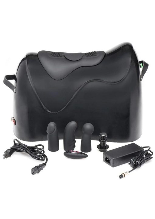 LoveBotz The Bucking Saddle Thrusting and Vibrating Sex Machine with Remote Control - Black