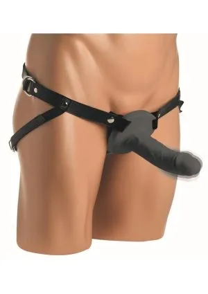 Size Matters 2 Erection 28X Realistic Vibrating Rechargeable Silicone Penis Sheath with Remote Control - Black