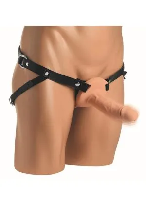 Size Matters 2 Erection 28X Realistic Vibrating Rechargeable Silicone Penis Sheath with Remote Control - Vanilla