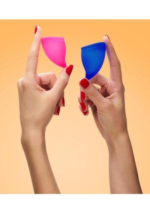 Fun Cup Explore Kit Silicone Menstrual Cup Set - A/B - Pink/Ultramarine