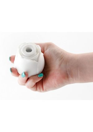 Inya The Rose Silicone Rechargeable Glow in the Dark Clitoral Stimulator - White