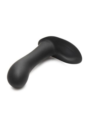 Zeus ZS E-Stim Pro Rechargeable Silicone Panty Vibe with Remote Control - Black