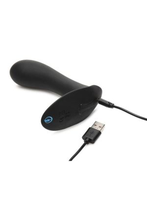 Zeus ZS E-Stim Pro Rechargeable Silicone Panty Vibe with Remote Control - Black