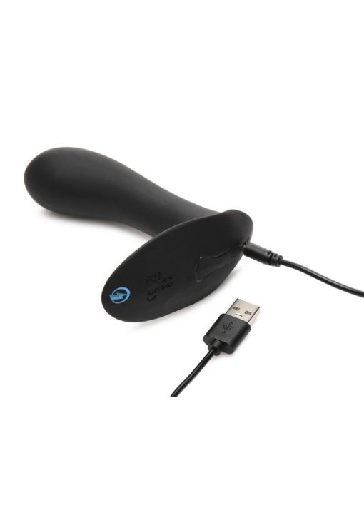Zeus ZS E-Stim Pro Rechargeable Silicone Panty Vibe with Remote Control - Black