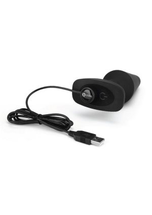 B-Vibe Rimming XL Rechargeable Silicone Anal Plug with Remote Control - XLarge - Black