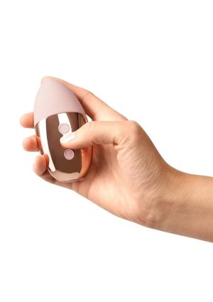 Le Wand Point Rechargeable Silicone Contoured Mini Massager - Rose Goild