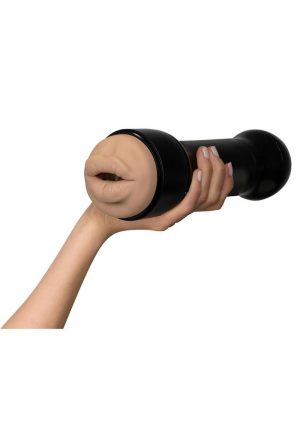 Kiiroo Feel Victoria June Interactive Masturbator - Mouth - Black/Vanilla