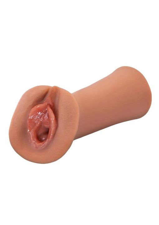 PDX Extreme Wet Pussies Juicy Snatch Self Lubricating Stroker - Caramel