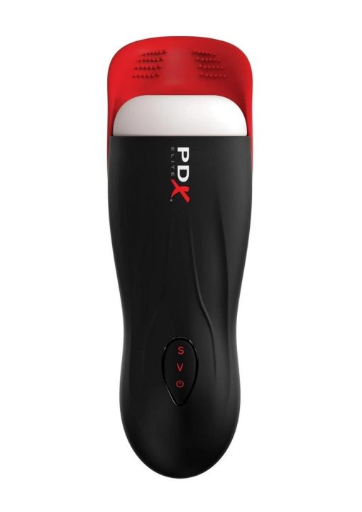 PDX Elite Fap-O-Matic Pro Rechargeable Masturbator - White/Black