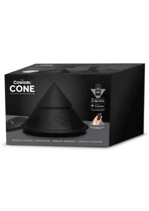 Cowgirl Cone Premium Sex Machine with App and Remote Control - Black