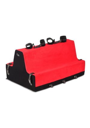 Bedroom Bliss Lover`s Bondage Bench - Black/Red