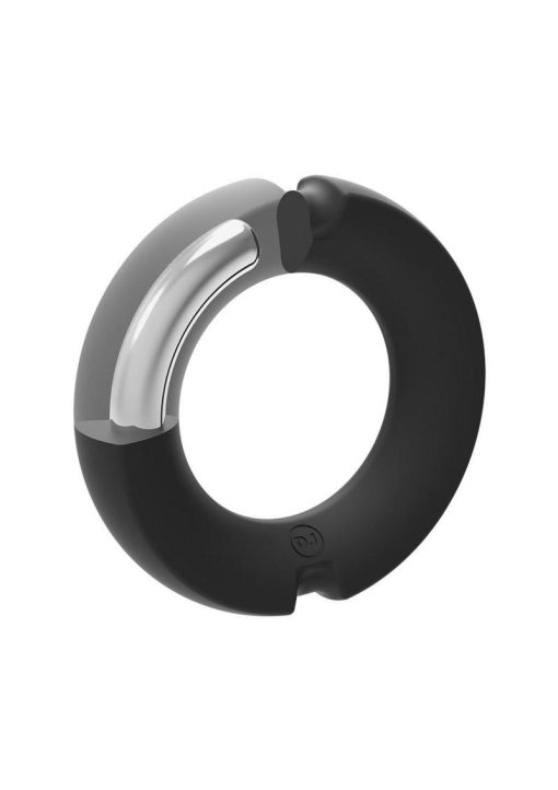 Merci Silicone Covered Metal Cock Ring 35mm - Black