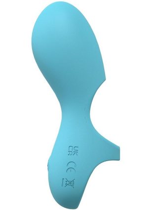 LoveLine Joy Rechargeable Silicone Finger Vibrator - Blue
