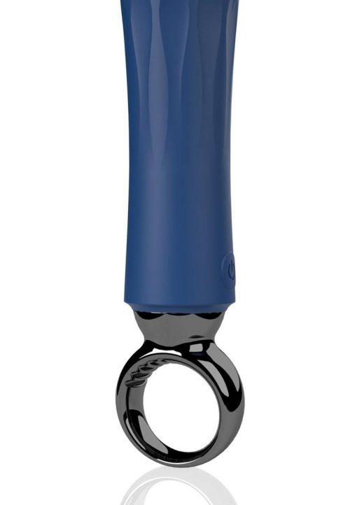 PrimO Rechargeable Silicone Wand - Navy