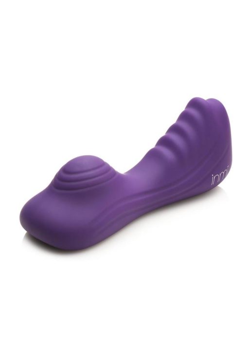 Inmi Ride N` Grind 10X Vibrating Rechargeable Silicone Grinding Clitoral Stimulator with Remote Control - Purple