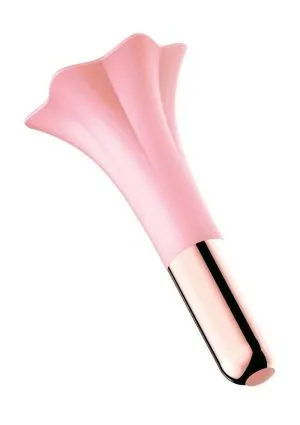 Goddess Pink Lily Rechargeable Silicone Massager - Pink