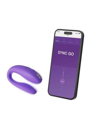 We-Vibe Sync Go App Control Rechargeable Silicone Couples Vibrator - Light Purple