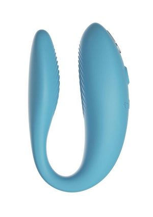 We-Vibe Sync Go App Control Rechargeable Silicone Couples Vibrator - Turquoise