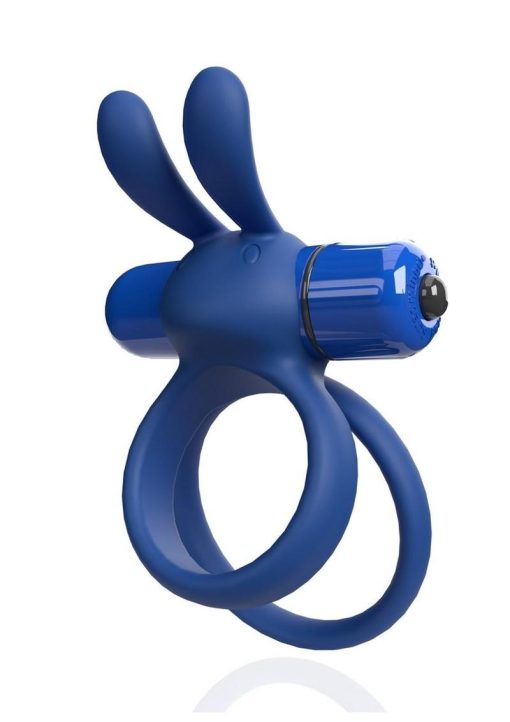 Screaming O 4B Ohare XL Silicone Vibrating Cock Ring - Blueberry