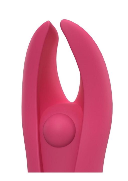 4T Demon Silicone Mini Clitoral Stimulating Vibrator - Strawberry