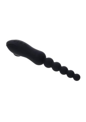 Playboy Let it Bead Rechargeable Silicone Anal Beads - Black