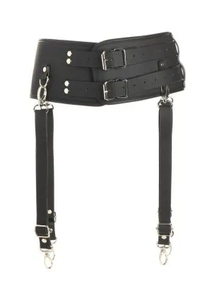 Master Series Forced Orgasm Saddle Straps Orgasm Belt for Saddle Pro Machine - Black