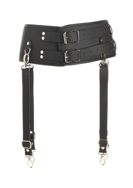 Master Series Forced Orgasm Saddle Straps Orgasm Belt for Saddle Pro Machine - Black
