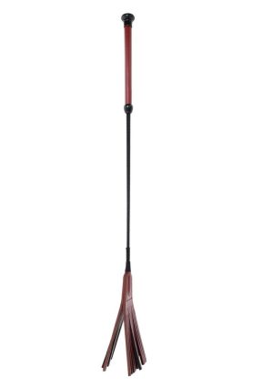 Saffron Fringe Crop - Black/Red